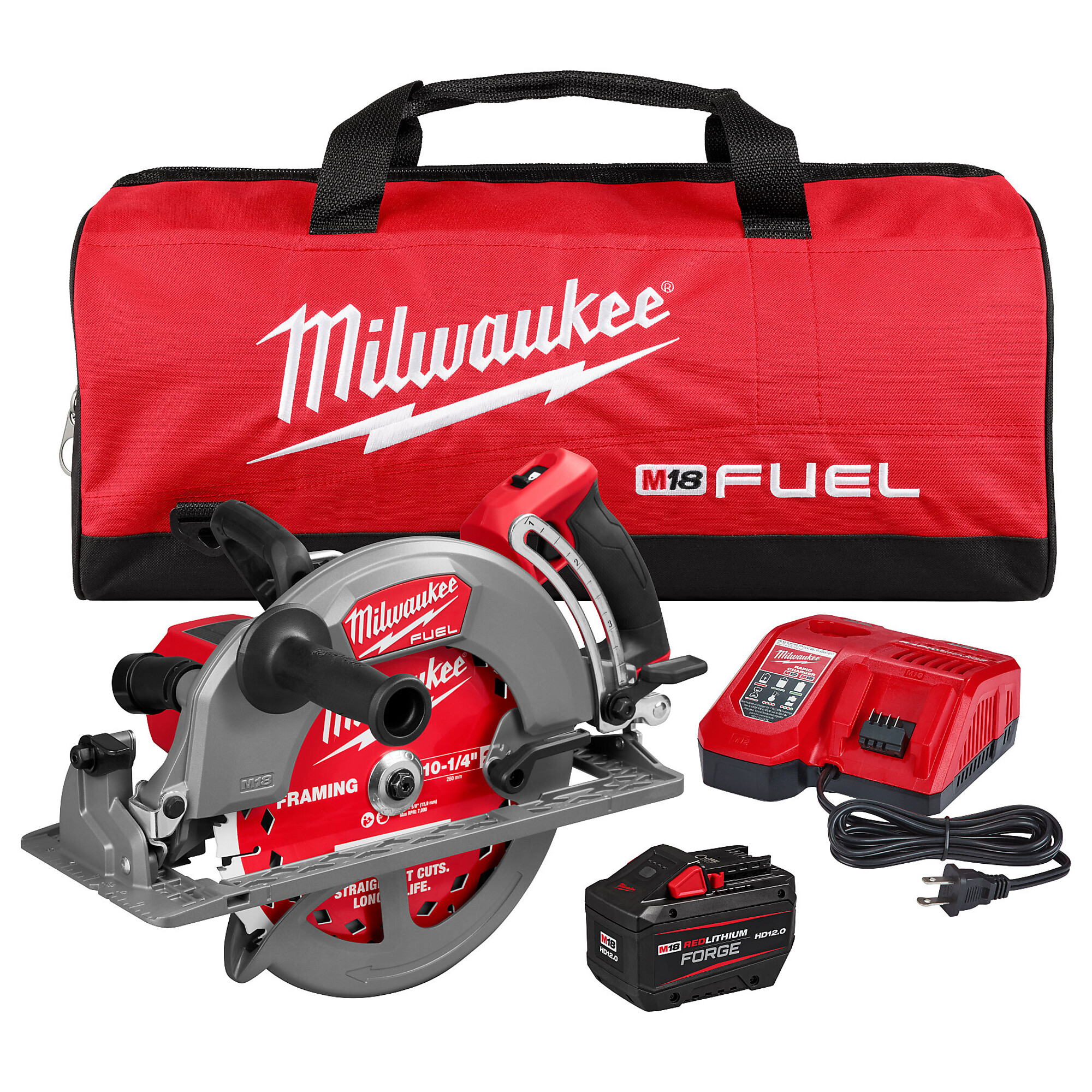 M18 FUEL™ 10-1/4" Rear Handle Circular Saw Kit, Model# 3026-21HD